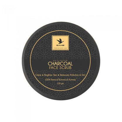 Gans Skincare Charcoal Face Scrub 100GM