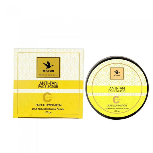 Gans Anti-Tan Vitamin C Skin Illumination Face And Body Scrub 100GM For Men Women