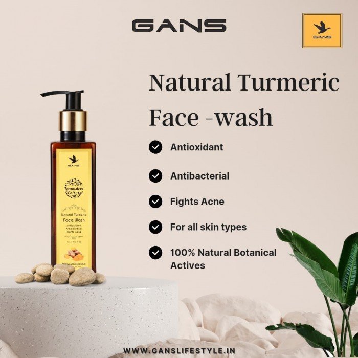 Gans Skincare Natural Turmeric Face Wash 200ML