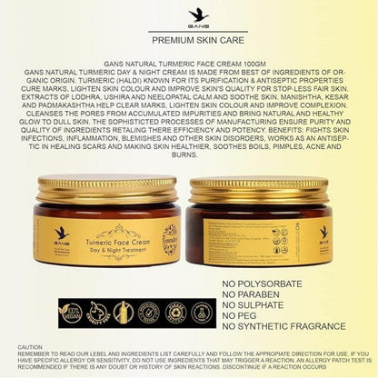 Turmeric Face Cream Day And Night Treatment 100GM