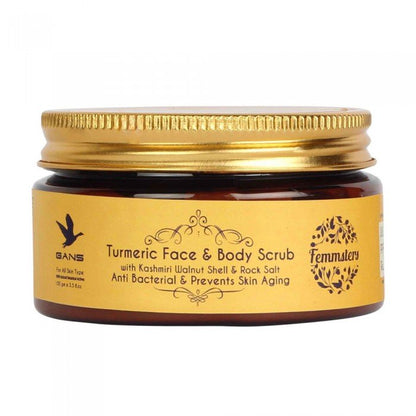 Gans Skincare Turmeric Haldi Face And Body Scrub 100GM